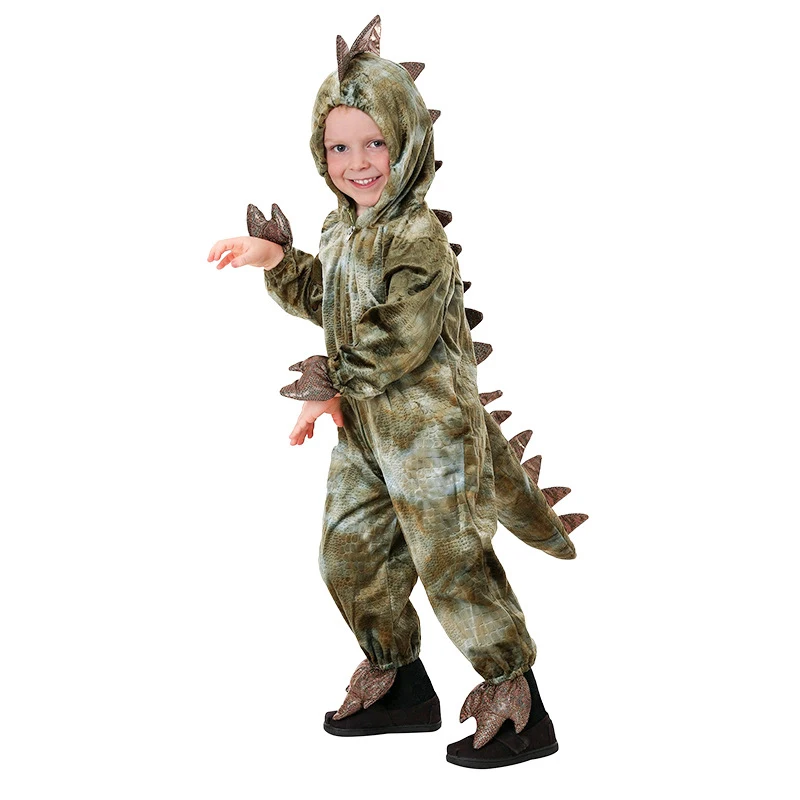 Spinosaurus Costume Jurassic Toddler World T-Rex Dinosaur Costume Dilophosaurus Boys Cosplay Clothes smile
