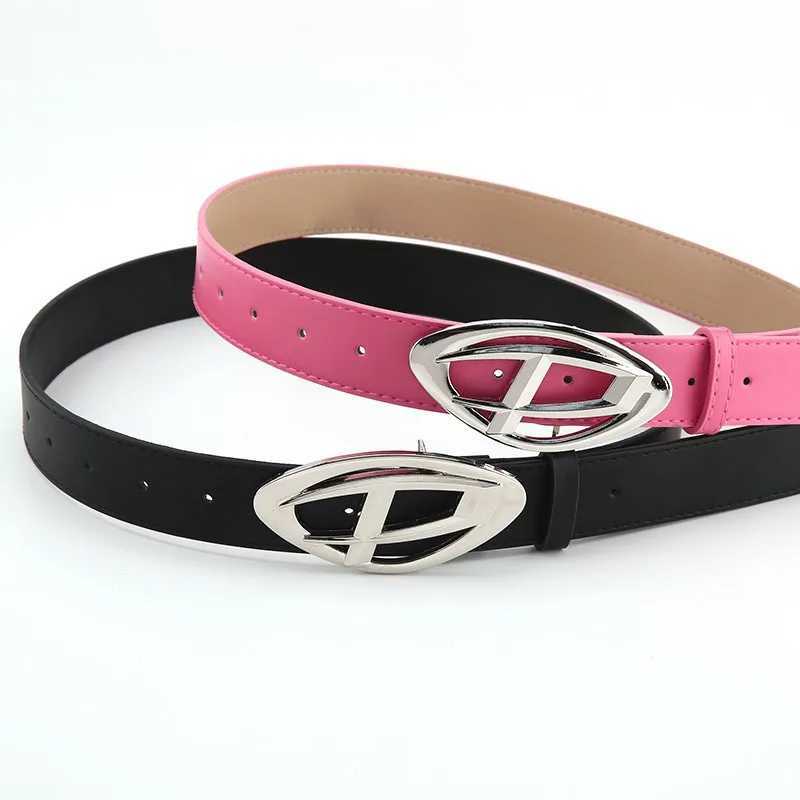 Y2k Belt Pu Leather Jeans Belt Simple Fashion Casual Gothic Moon Star Buckle Belt Design X241109