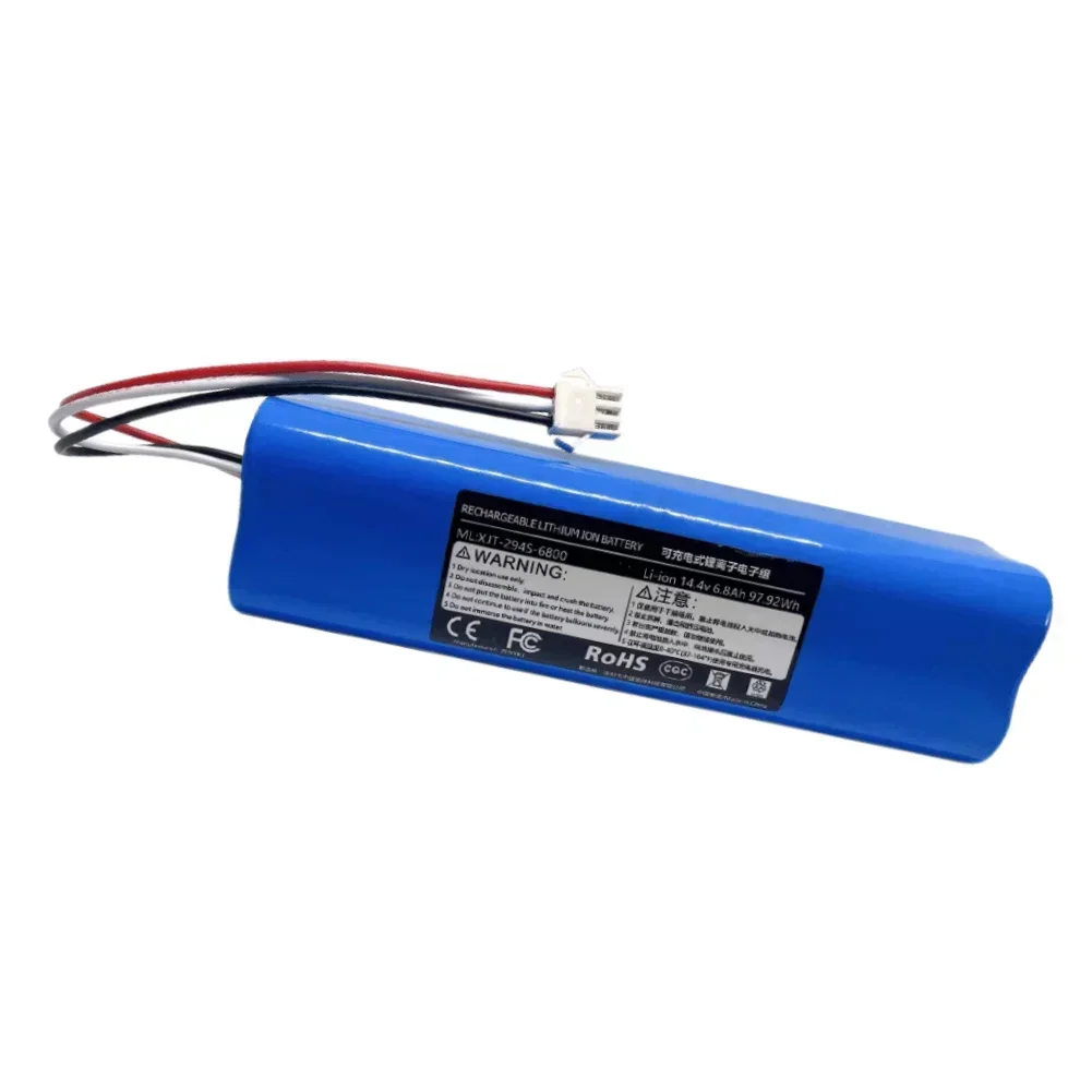 14.4V 6800mAh, Suitable for Lydsto R1, Rodmi Eve Plus, M7 Pro, M8 Pro, M9, U6, Vacuum Cleaner Original Rechargeable Batteries