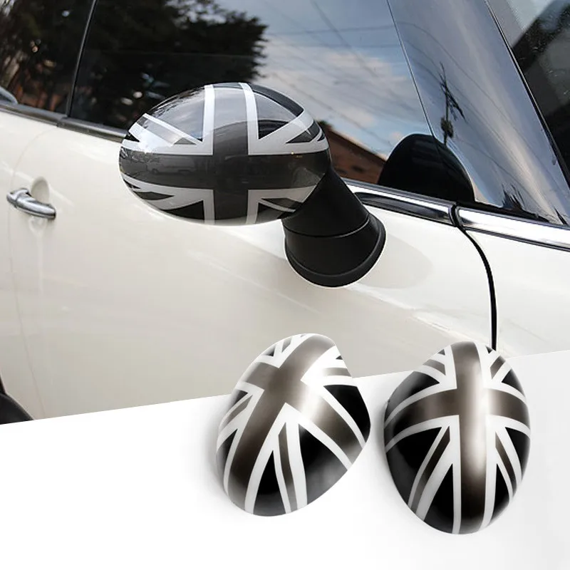 Car Rearview Mirror Cover Caps Side Wing Mirror Shell Sticker for MINI Cooper Clubman R55R56R60 Countryman F55F56F60 Car Styling