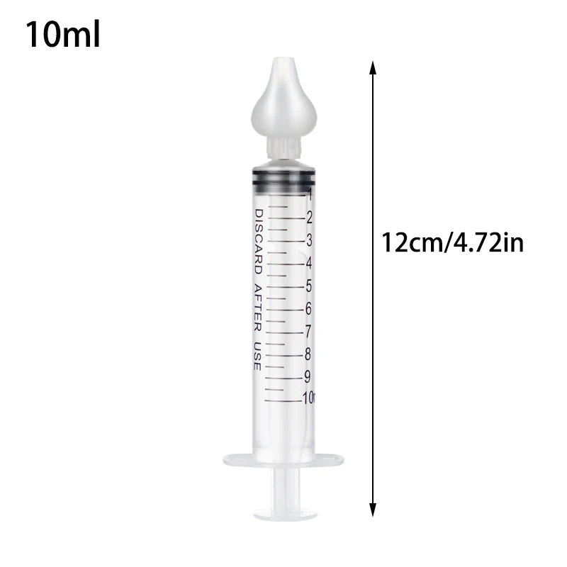 2Pcs Needle Tube Nasal Aspirator for Baby Care Nose Clean 10ML Baby Rhinitis Nasal Washer Needle Tube Infant Kids Nose Washing