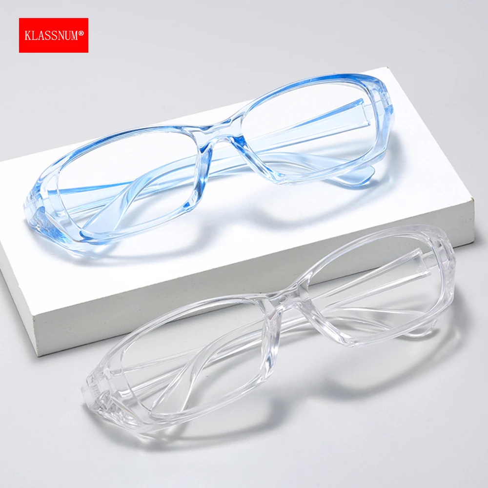 KLASSNUM Women Safety Glasses Anti Fog 2025 Goggles Nail Art Protective Glasses with Side Shields Men Anti new Blue Light Dust UV Glasses