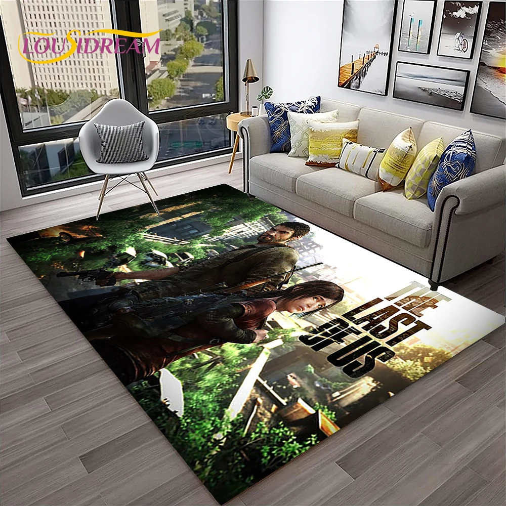 Of The Us ddmysmile Last Horror Game Pedro TV Carpet Rug For Home Living Room Bedroom Sofa Doormat Decor,Kids Area Rug Non-Slip Floor Mat Smile