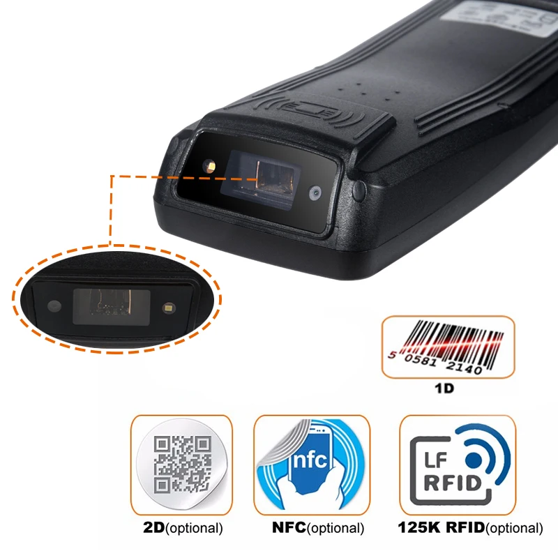 RUGLINE 4.0 Inch Android Mobile PDA With Barcode Scanner NFC Reader Wifi Bluetooth 4G GPS Camera Terminal