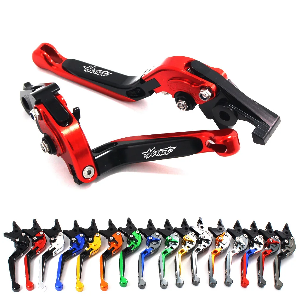 CNC With Golden Red Motorcycle Brake Clutch Levers For Honda CB600F / CB650F Hornet 2007-2013 2008 2009 2010 2011 2012 smile /