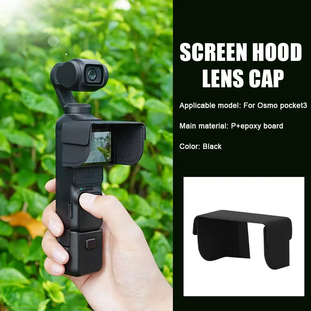 For Dji Osmo Pocket 3 Sunshade Hood Light Weight Screen Shade For Pocket 3 Handheld Gimbal Camera Accessories K2m7