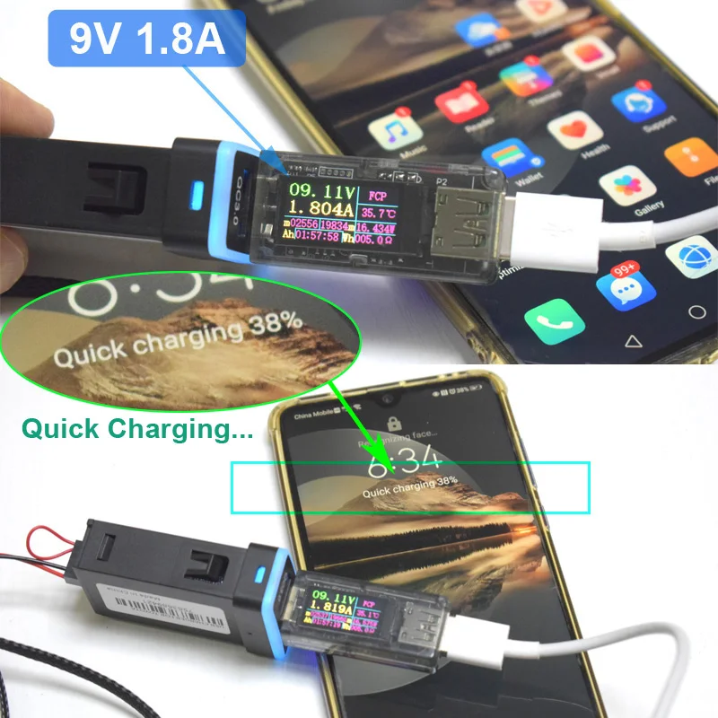 QC3.0 Car USB Port Fast Charger For TOYOTA Camry Land Cruiser 200 RAV4 Corolla Smartphone Quick Charging Adapter LED Accessories