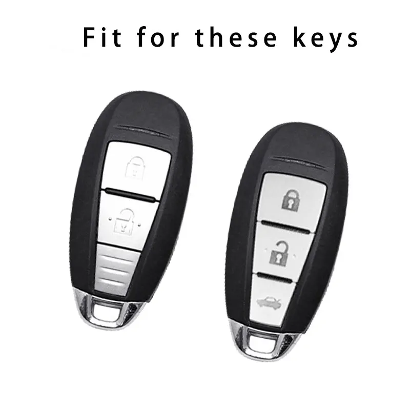 For Suzuki Vitara Swift Ignis Kizashi SX4 Baleno Ertiga Ciaz S-cross TPU Leather Car Remote Key Cover Case Shell Bag