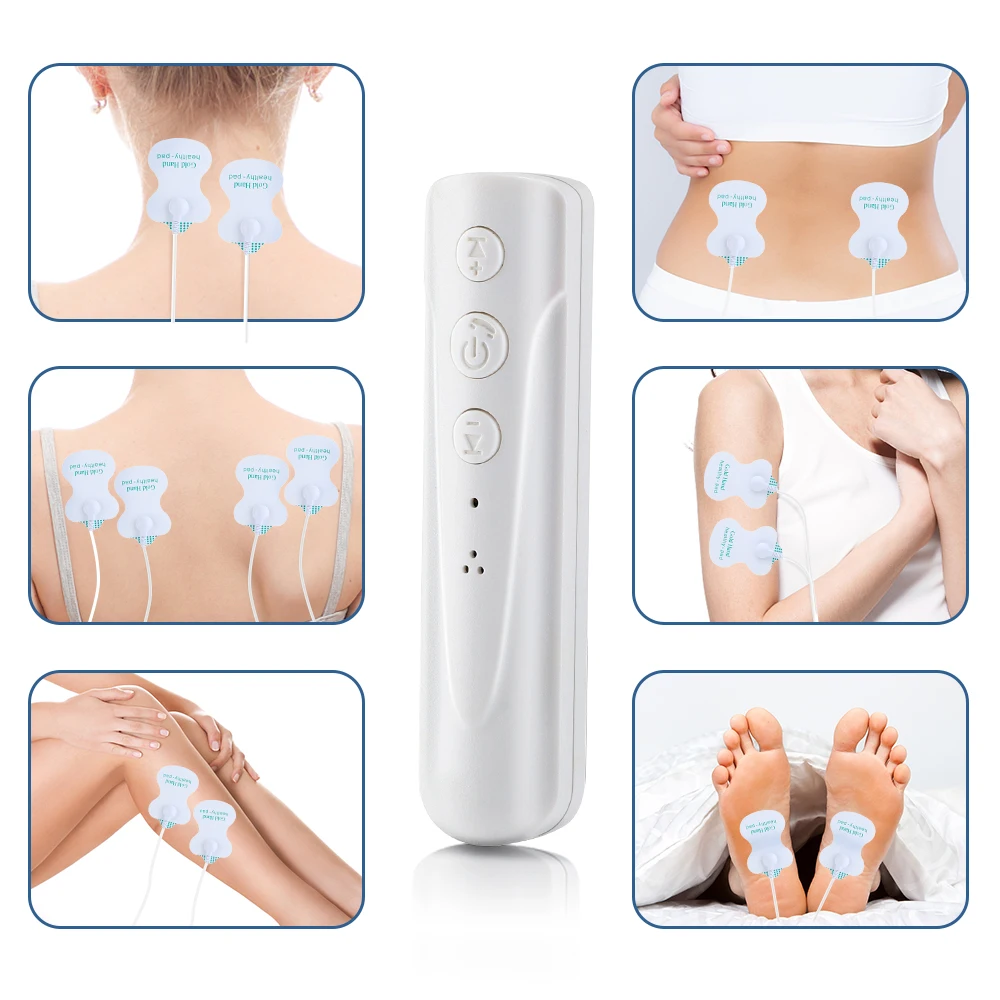 Electric Muscle 24-Mode Tens Stimulator Ems Acupuncture Face Body Massager Digital Therapy ddmysmile Herald Massage Tool Electrostimulator Smile