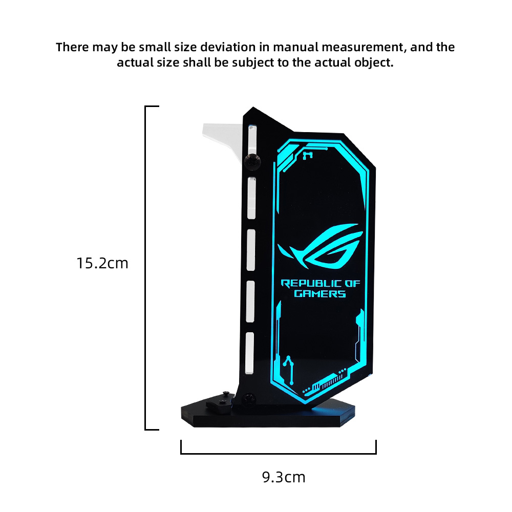 Vertical GPU Support Customize Colorful VGA Bracket Video Card Stand GPU Holder 12V/5V AURA SYNC WaterCooler PC MOD RGB Lighting