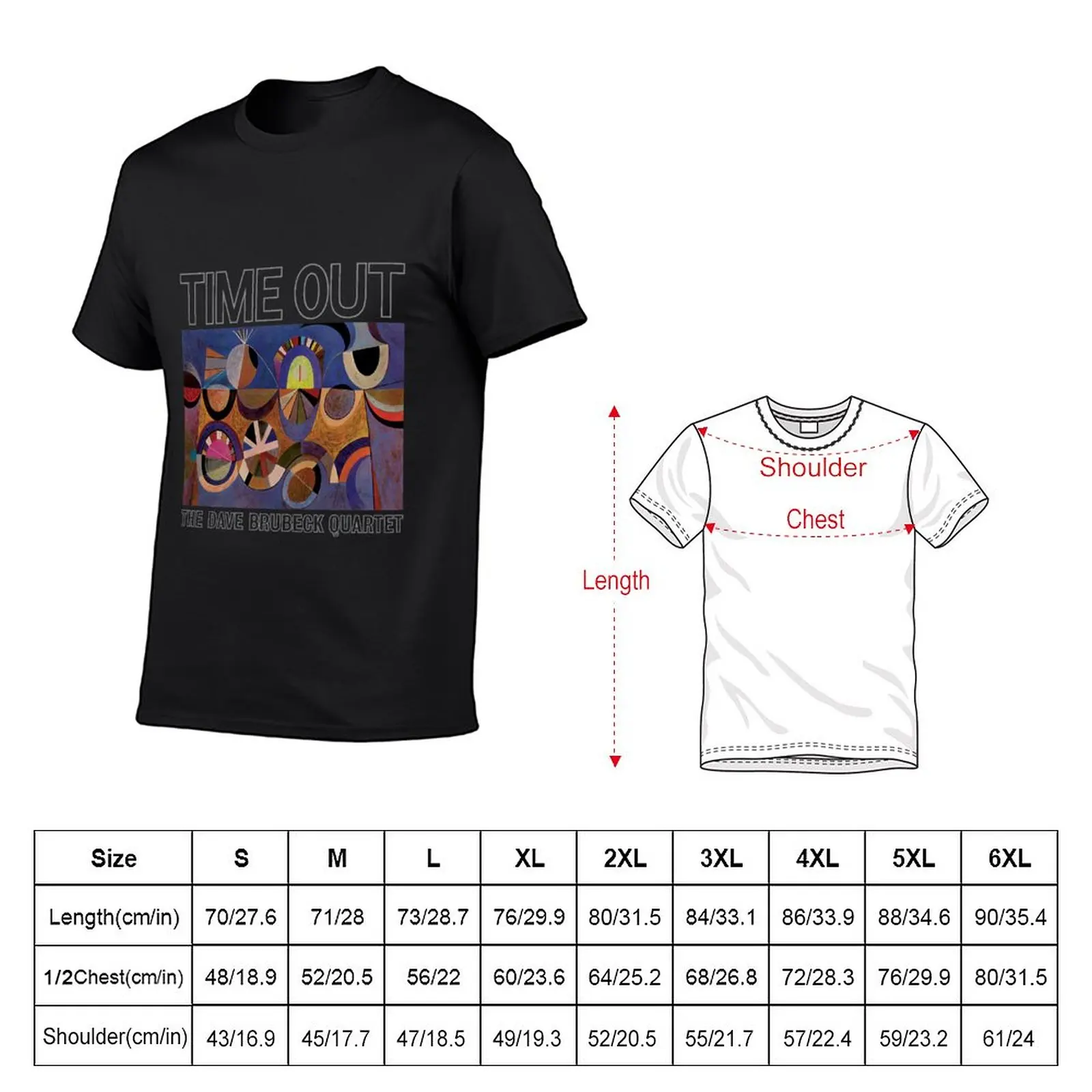 Quartet Brubeck New Dave Time Out T-Shirt ddmysmile Black T Shirt Plus Size T Shirts Tops Summer Tops Mens Graphic T-Shirts Smile -