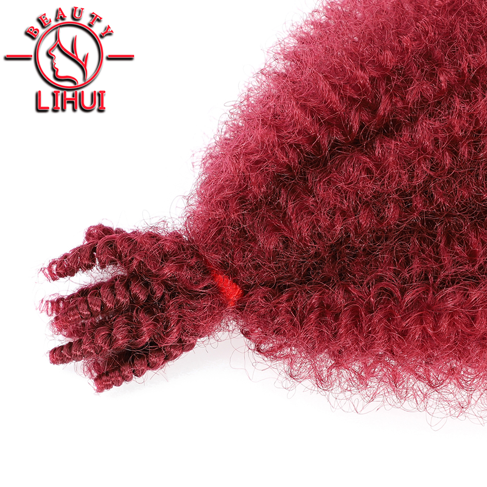long Marely Braids Fluffy Afro Kinky Curl Twist 2025 Crochet Braid Hair Yaki Curl Crochet Synthetic Braiding new Hair 28inch Lihui