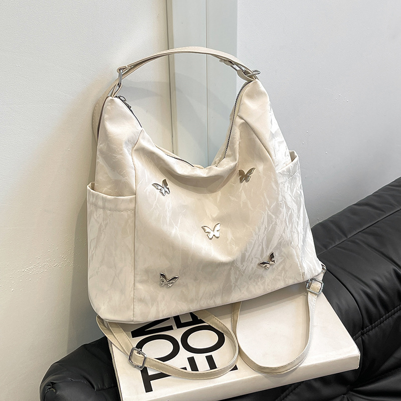 2024 new and fashionable tote large capacity crossbody bag, summer niche minimalist hand-held shoulder bag free shipping