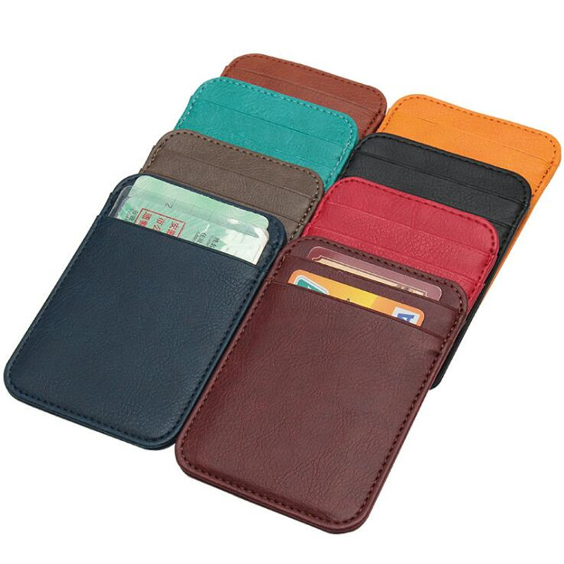 Fashion Double Sided Ultra-thin Card Holder Bank Credit ID Cards Pouch Case Wallet Organizer Thin Business Bank Card Package