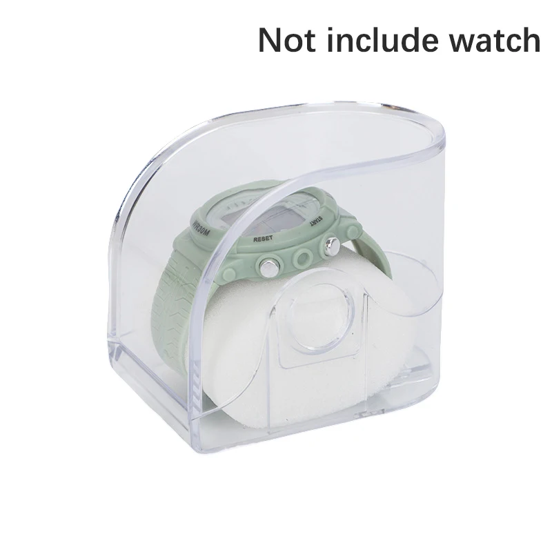 Wrist Box Watch Plastic Jewelry Bangle Bracelet Display Storage Holder Organizer transparent watch box smile