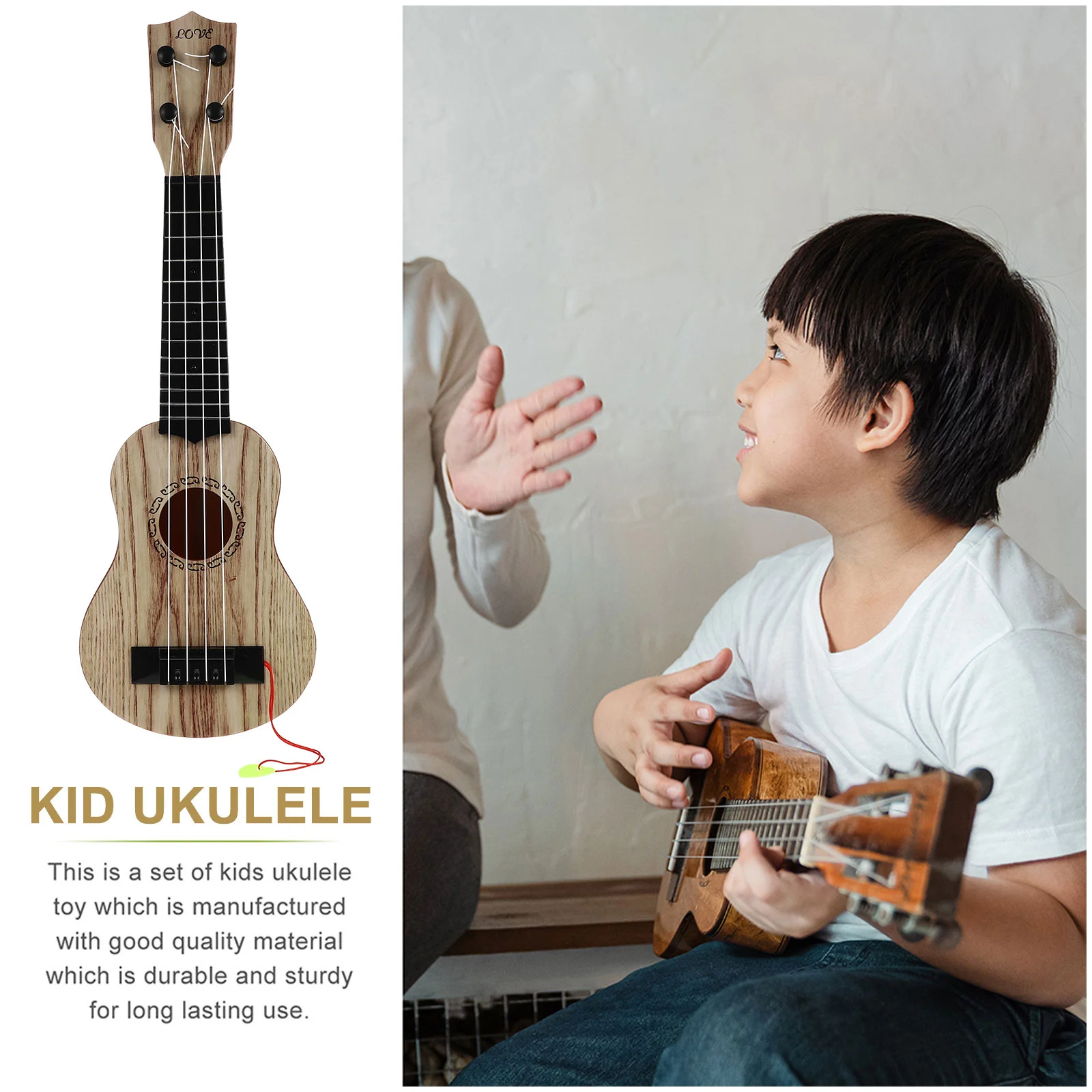 2025 Children's Guitar Toy Musical Instruments Toys Kids new Girls Wooden Ukulele Educational Mini