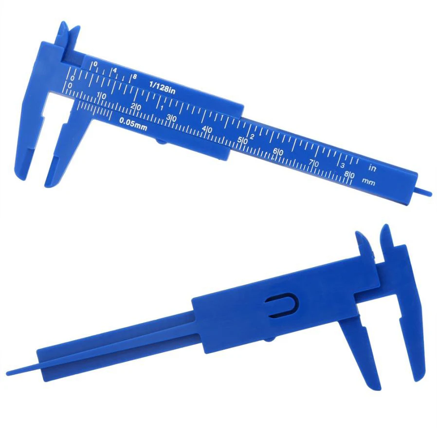 Guide Eyebrow Plastic Caliper Ruler Double Scale Sliding Gauge Reusable Tattoo Permanent Makeup Eyebrow Eyelash Measuring ddmysmile Ruler Smile