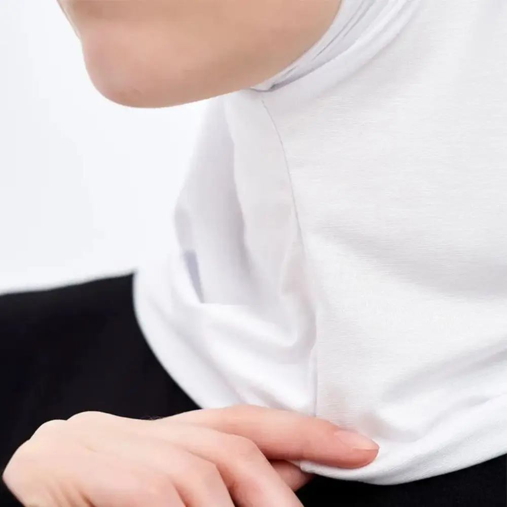 High Muslim Elasticity Hijab Solid Color Hijab Islamic Scarf Scarf Ready To Wear Turban Pleated Hijab Head Wraps smile