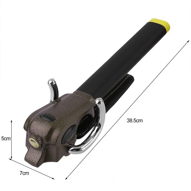 Wheel Lock Steering Car Anti Theft Alarm Airbag Lock Universal Self Defense Lock Safety Accessory High Quality Weight:1.8KG smile