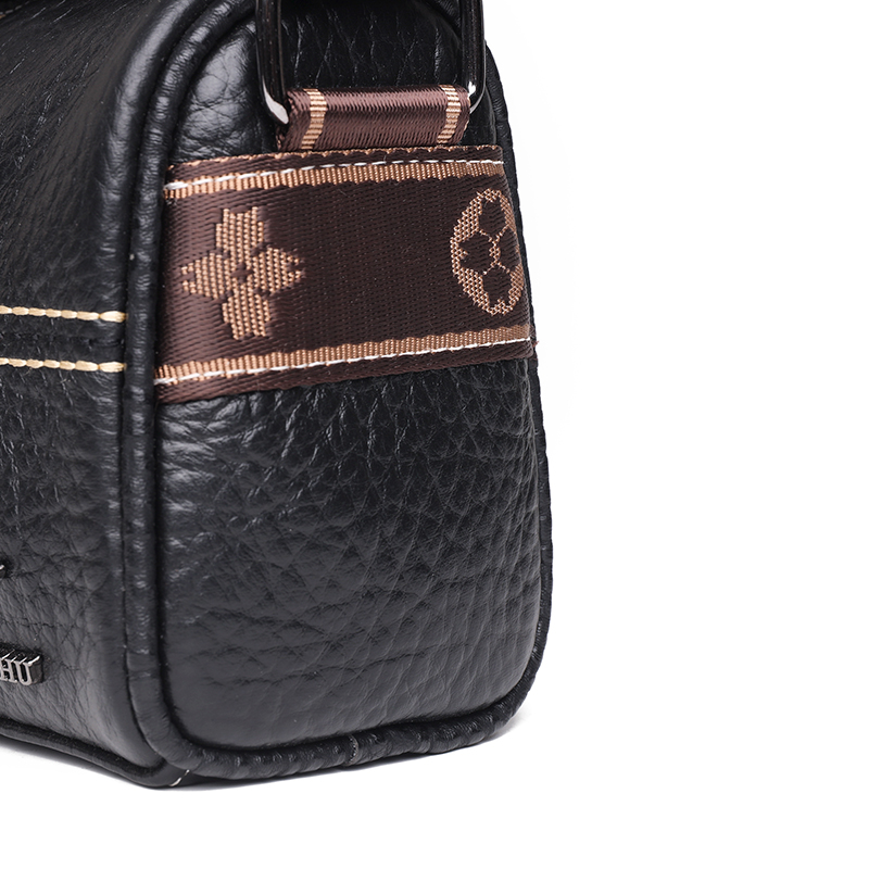 Designer Solid Genuine Leather Small Handbag Female Messenger Tote Sac High Quality Cow Leather Shoulder Crossbody Bag For Women