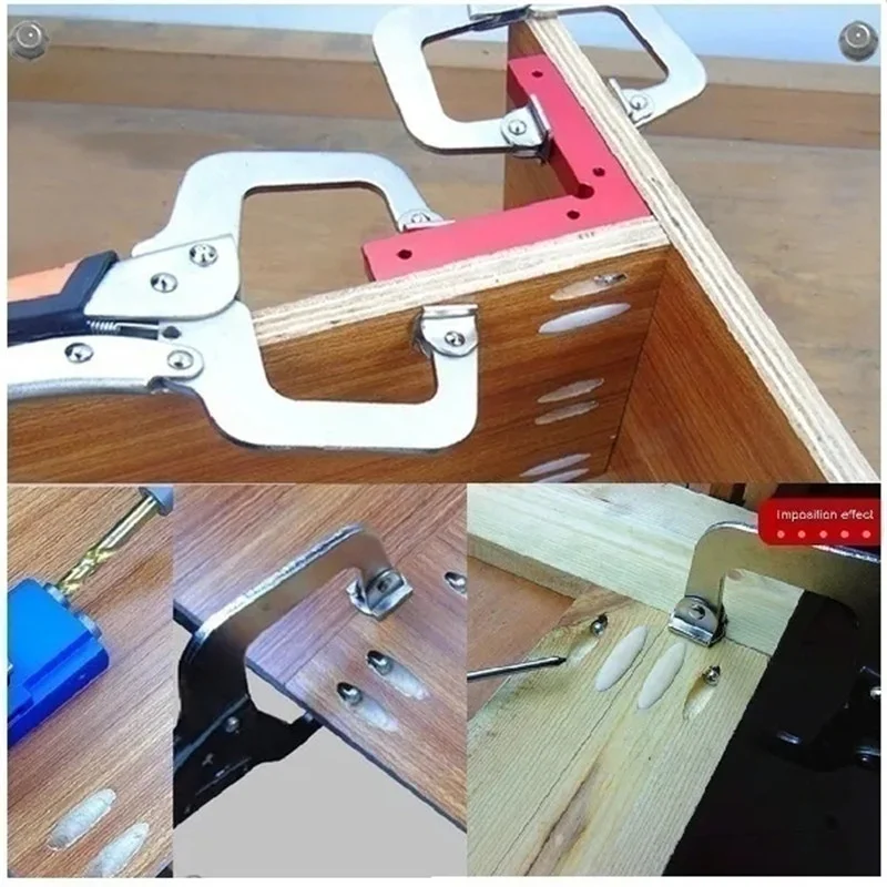 Pocket New Hole 7/14/15Pcs Screw Jig 15 Degrees Dowel Drill Joinery Kit ddmysmile Carpenters Wood Woodwork Guides Joint Angle Locator Tool Smile