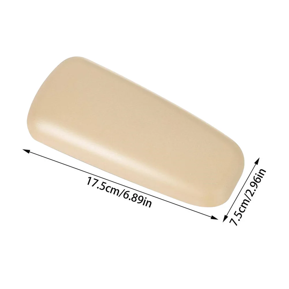 Car ddmysmile PU Leg Leather Knee Cushions Elbow Pad Auto Door Center Control Armrest Soft Pad Car Interior Leg Knee Thigh Support Cushion Smile