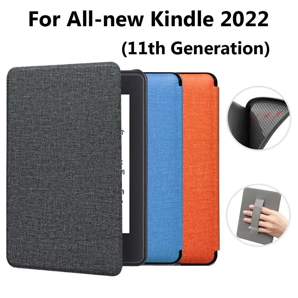 For All-new Kindle 11th 2022 Released 6 inch C2V2L3 Magnetic Smart Cover PU Leather Screen Protector Folio Case With Handle