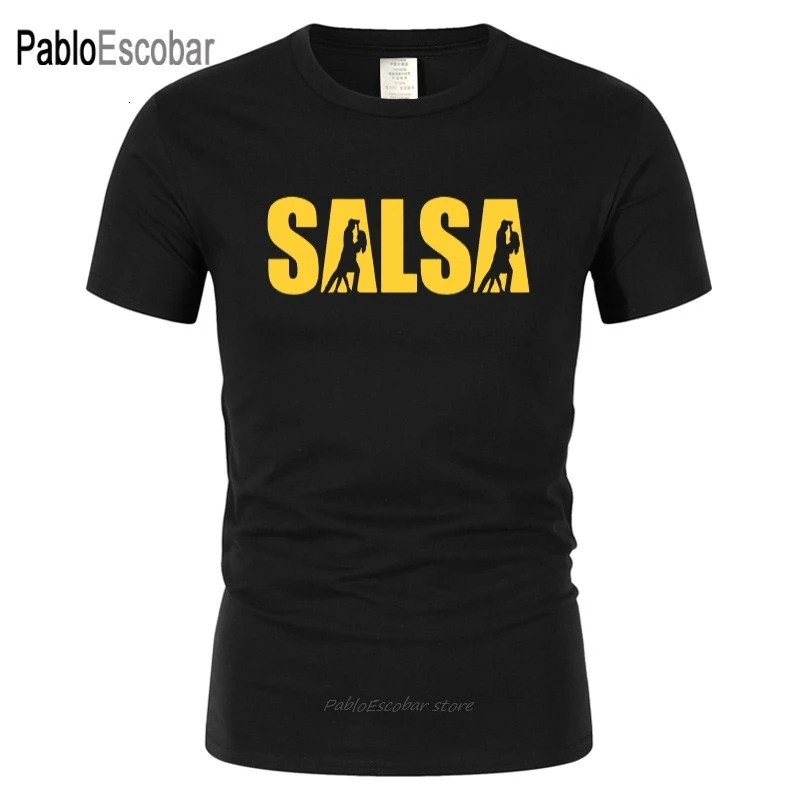 Funny Dancing Salsa Music Graphic T Shirts Men Summer Cotton Harajuku Plus Size Tshirt O Neck Streetwear Hip Hop S3XL 240409