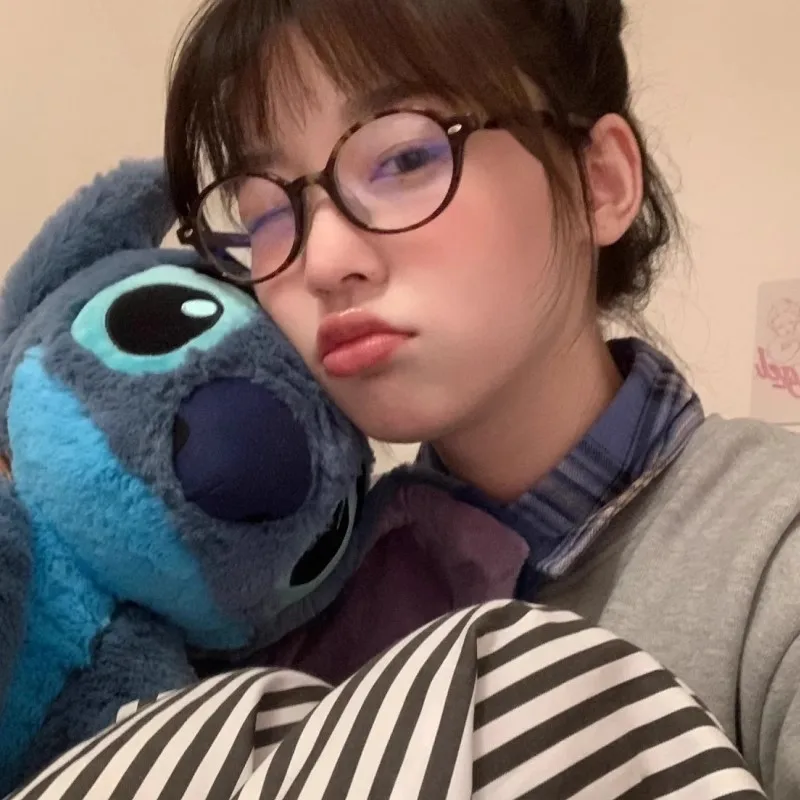 e Oval Women Glasses Y K Retro Japanese and Korean Girls Red Green Frame Glass Eyewear Decorative Computer Anti blue Eyeglasses