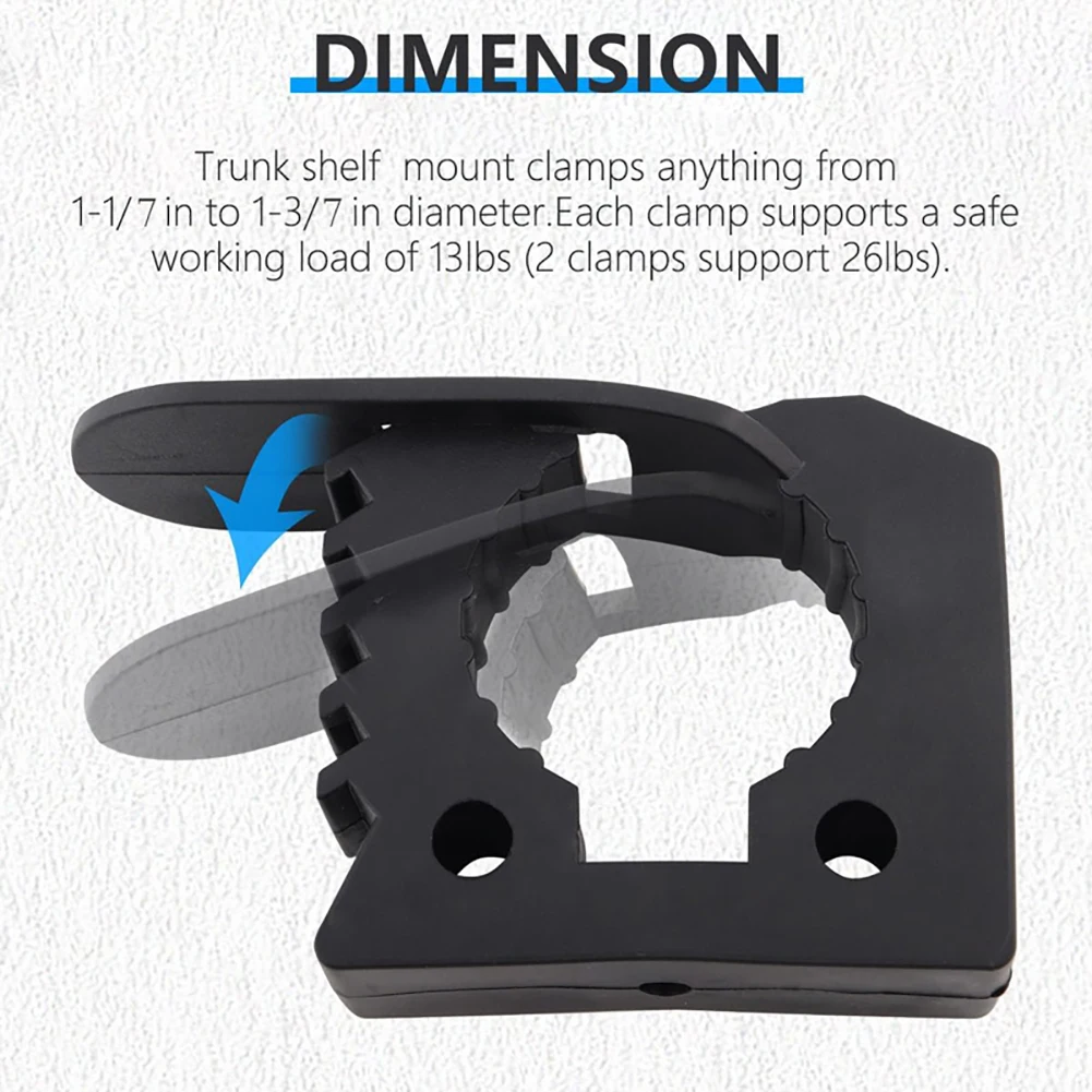 Fist Clamp Quick Rubber For Mounting Tools Equipment Handle Keeper Shovel Holder Mount 1.18-1.57 Diameter Trailer RV Accessory smile