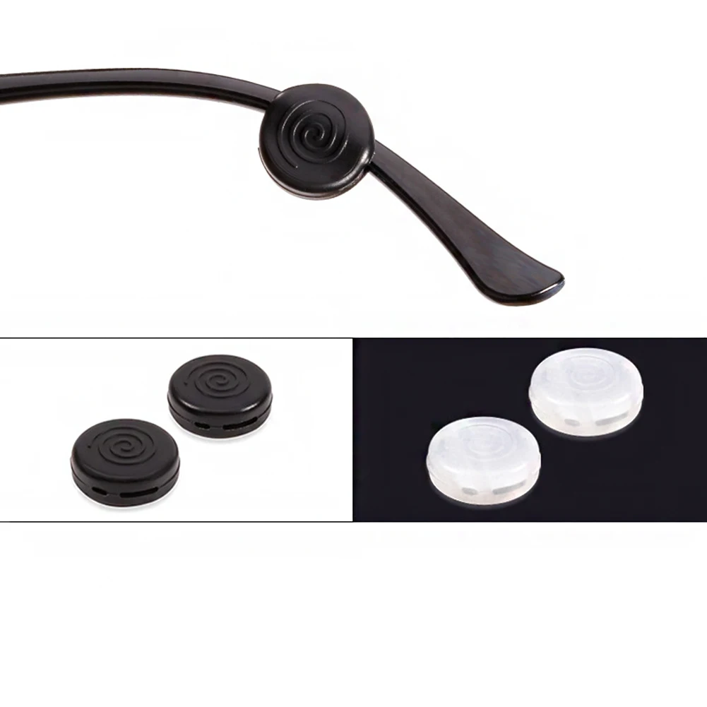 Eyeglass 1 Pair Temple Tips Sleeve Retainer Silicone Anti-slip Holder Elastic Glasses Ear Hook Mirror Leg Glasses Accessories smile