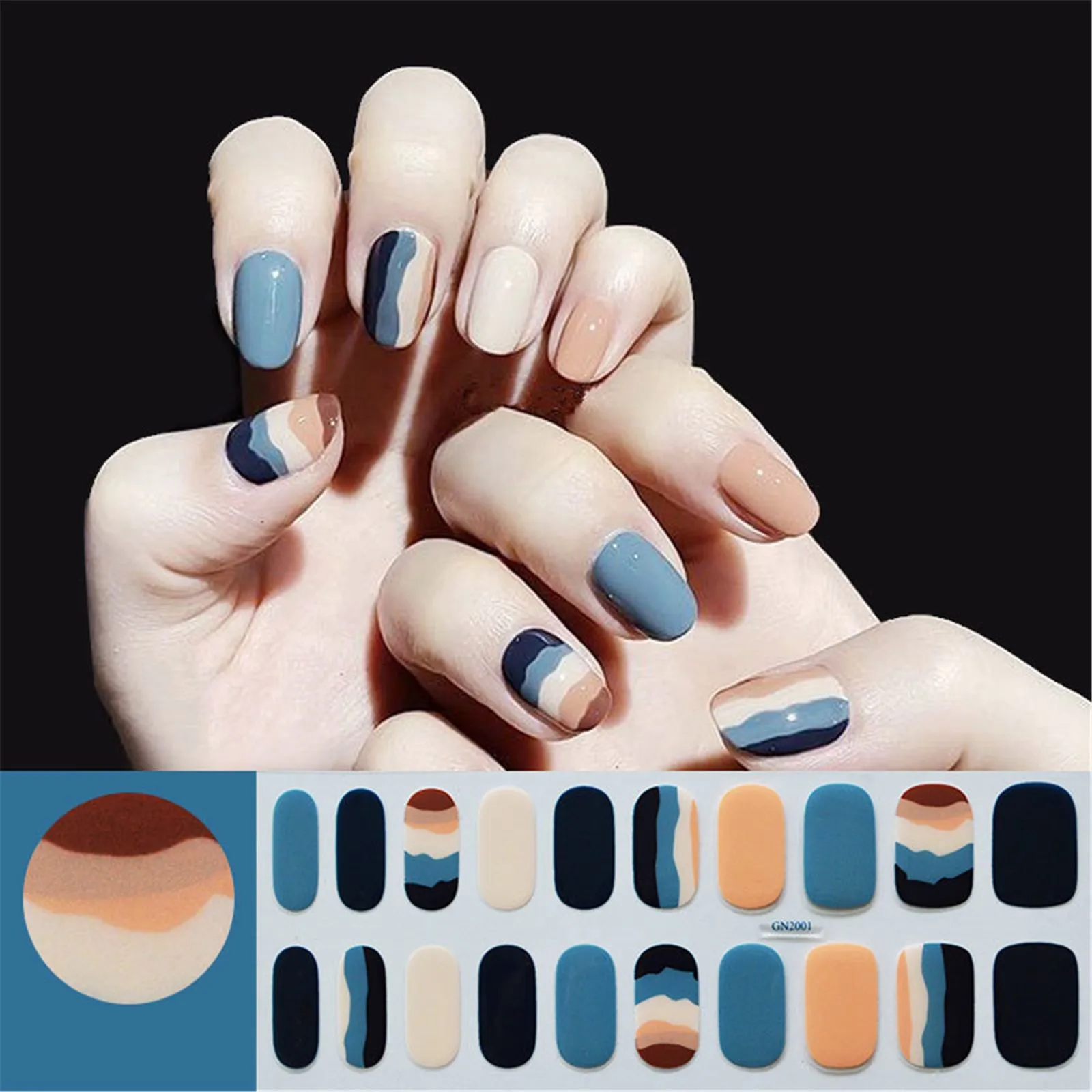 Transfer Water Nail Decals Words Autumn And Winter Nail Polish Oil Film Nail Care Sticker Autumn And Winter Summer Nail Stickers smile