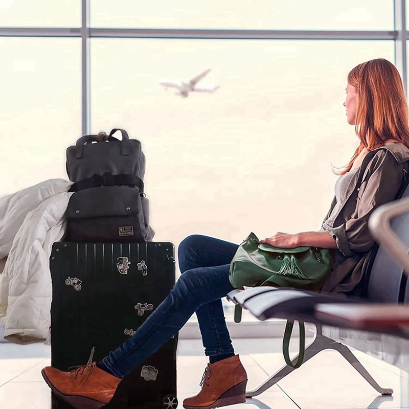 For Travel Belt Lage - Stylish & Adjustable Add A Bag Lage Strap For Carry On Bag Airport Travel Accessories - & smile - & - &