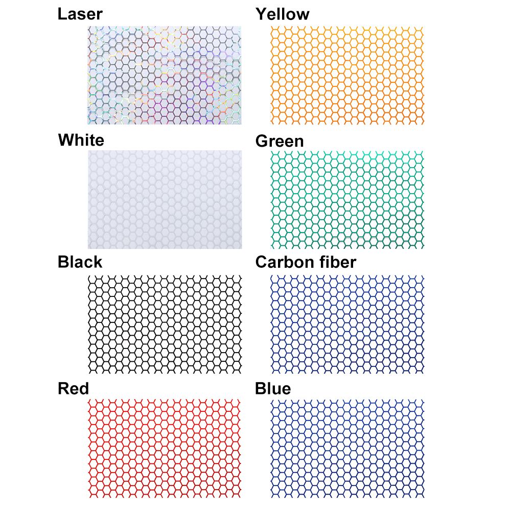 1PC Creative Car Rear Tail Light Cover Decal Multicolor Reflective Material Honeycomb Sticker Auto Accessories