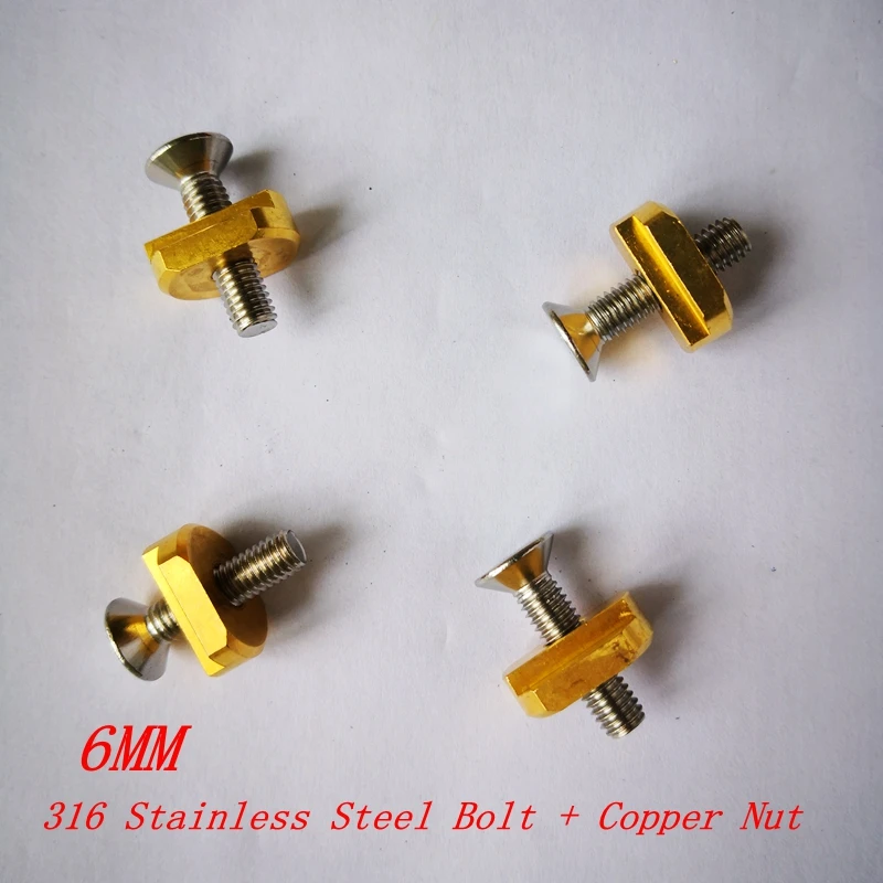 Mount Screws Hydrofoil T-Nuts Hydrofoil Mounting Bolt T-Nuts for All Hydrofoil Tracks Size M8/M6 4pcs/set smile