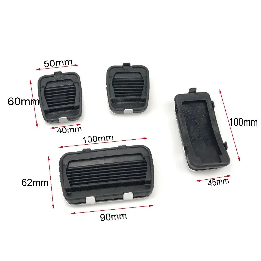 Car Gas Fuel Pedal Set Brake Pedals Rest Foot Pedal Covers for Ford Focus 2 3 4 MK2 MK3 MK4 RS ST Kuga Escape