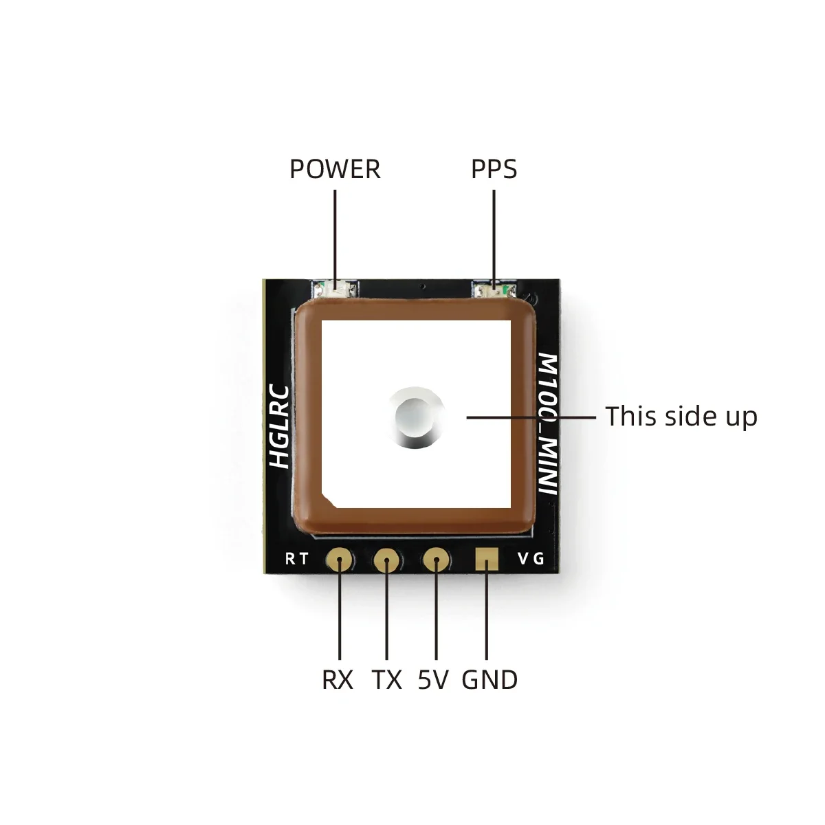 MINI M10 M100 HGLRC GPS Module Built-in Ceramic Antenna for RC Airplane FPV Freestyle Long Range Drones DIY Parts smile
