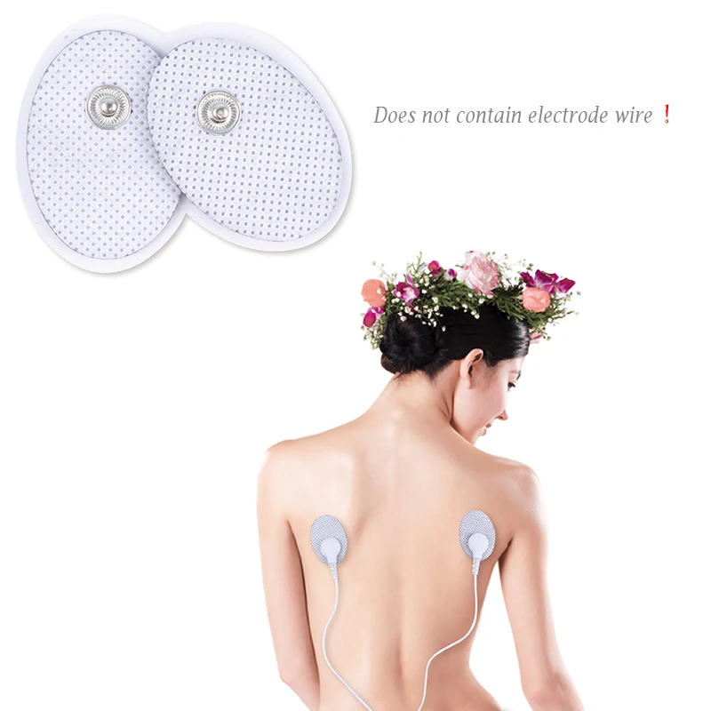 10 Pcs Muscle Stimulator Electrode Self Adhesive Gel Pads Tens Electrodes For Tens Acupuncture Physiotherapy Massager 3.5mm Plug