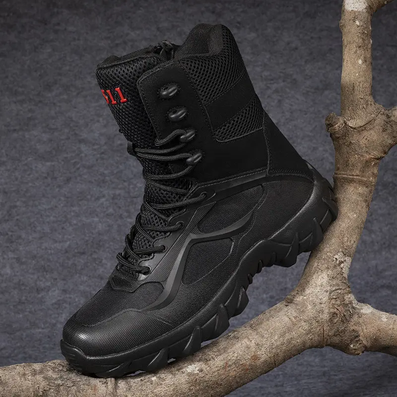 Military Mens Men's Boot Ankle Boot Combat Tactical Big Size 48 Warm Fur Army Boot Male Shoes Work Safety Shoes Motocycle Boots smile
