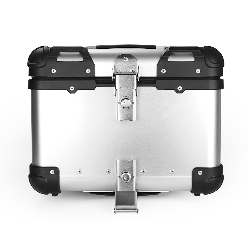 Caja de Herramientas trasera de aluminio para equipaje de motocicleta, accesorio Universal para Honda, Suzuki, Yamaha, BMW, maletero de casco, 35L/45L