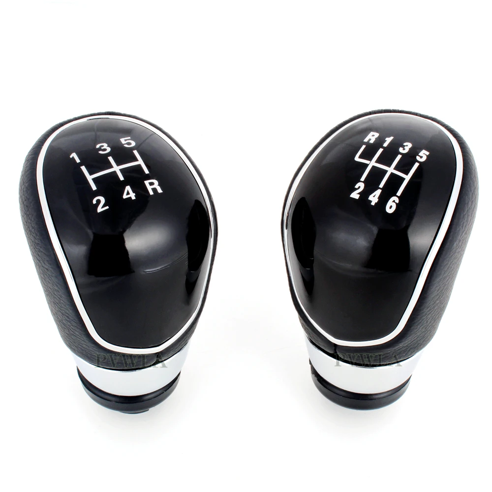 Speed Shift 5/6 Gear And PU Leather Boot For Ford Fiesta 2008 2009 2010 2011 2012 smile