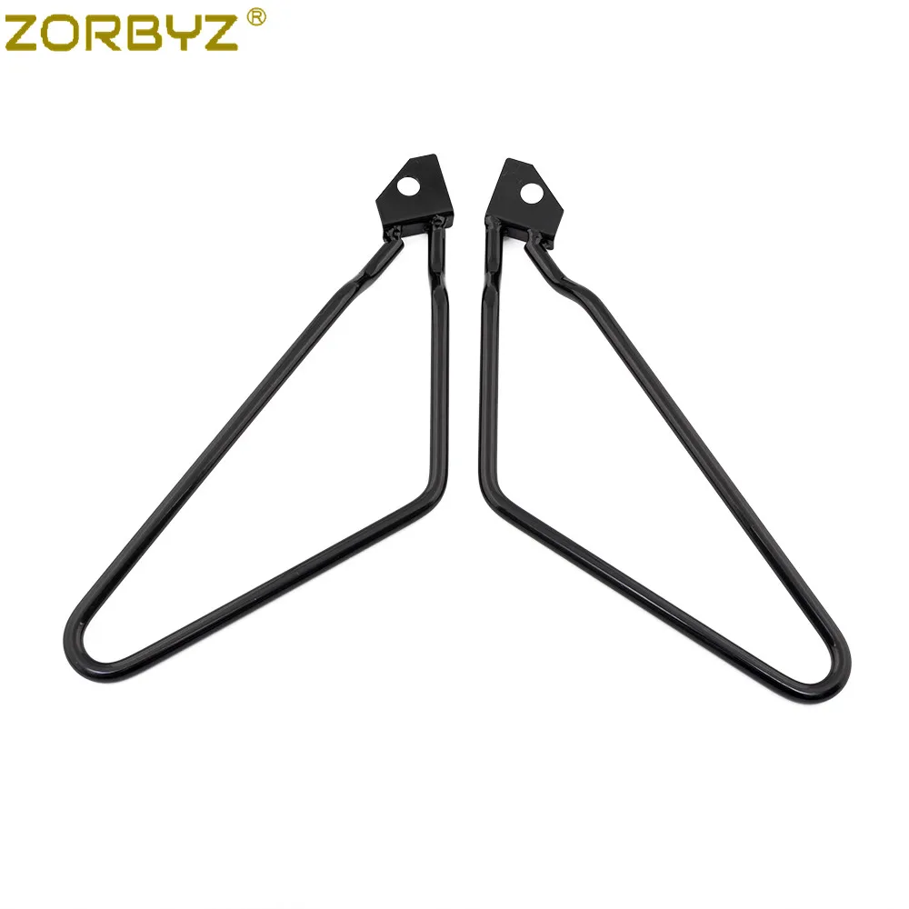 ZORBYZ Motorcycle Saddle Bag Saddlebags Luggage Bag Tool Side Bag & Support Bars Mount Bracket For Aprilia Mondial HPS 125 300