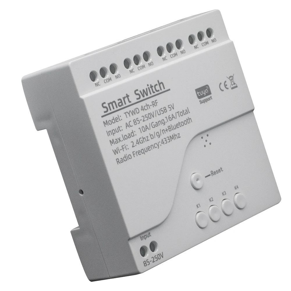 Tuya Smart Life Garage Door Motor Receiver 4CH new Switch Controller WiFi Switch Alexa 2025 Opening Home Control Contact Voice