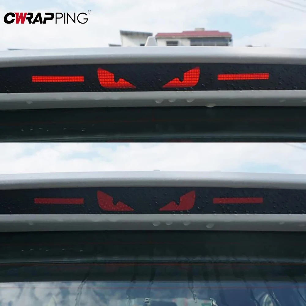1PCS Car Personality Eagle Eye Brake 2025 Tail Light Sticker Auto Light Hawkeye Styling Decorate Sticker for new Chery Tiggo 7 Stickers