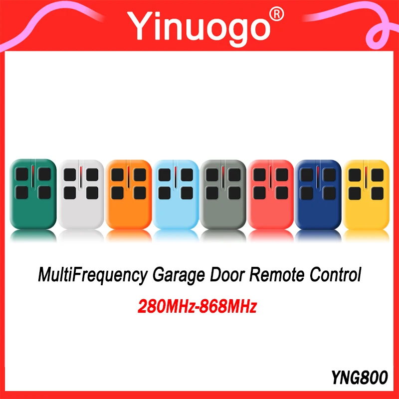4 2025 in 1 280MHz-868MHz MultiFrequency Garage Door Remote Control Gate Opener Duplicator Code new Grabber Handheld Transmitter Keychain