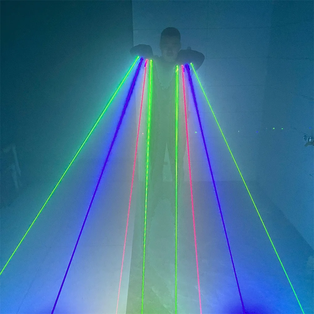 Magicool RGB LED Laser Guaves Gypsophila Coppia Multicolor Dancing Costumi Fest…