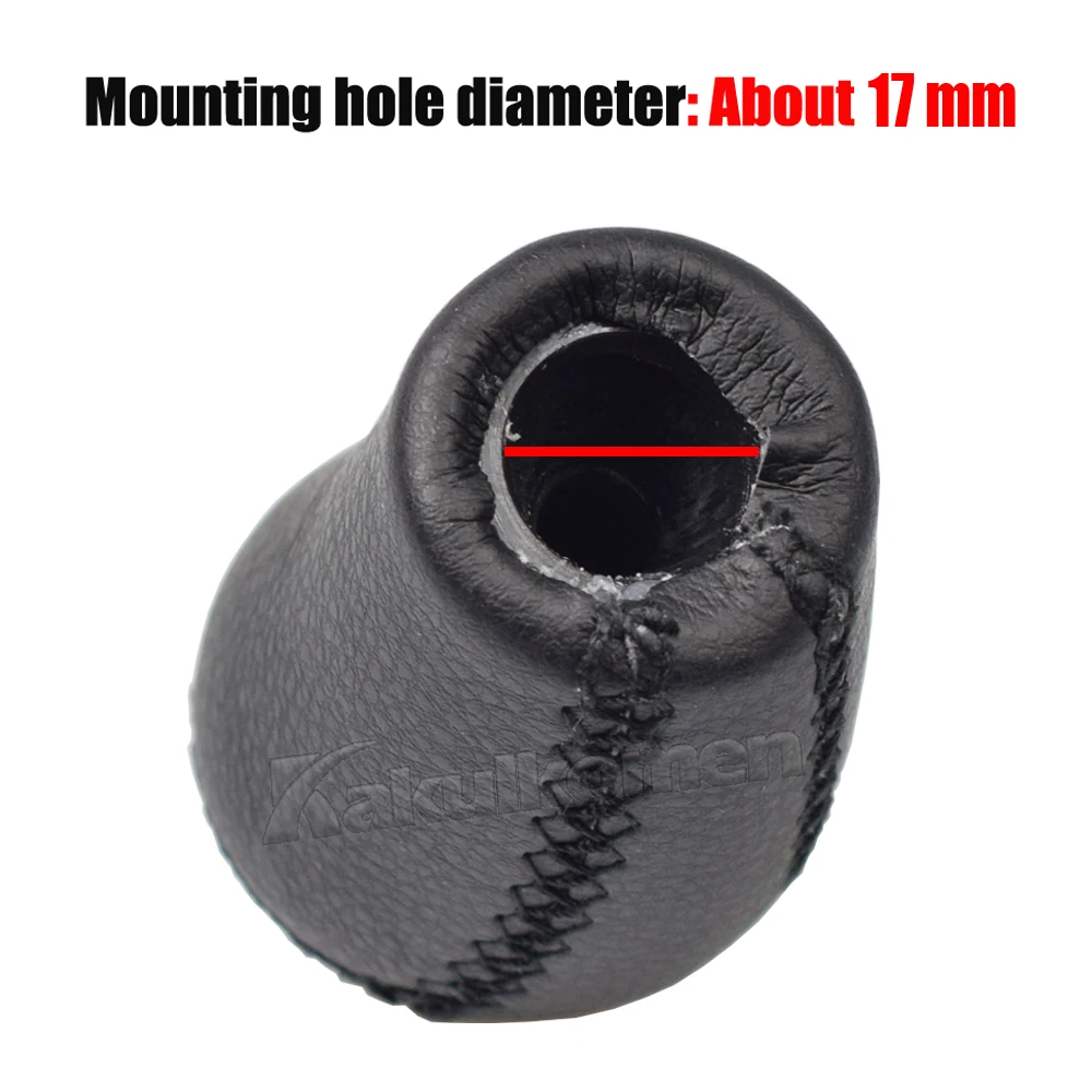Shift Knob Gear 5/6-Speed For MAZDA 3 BK BL 5 CR CW 6 II GH CX-7 ER MX-5 NC III MT Leather Shifter Lever Arm Stick Headball New smile MX-