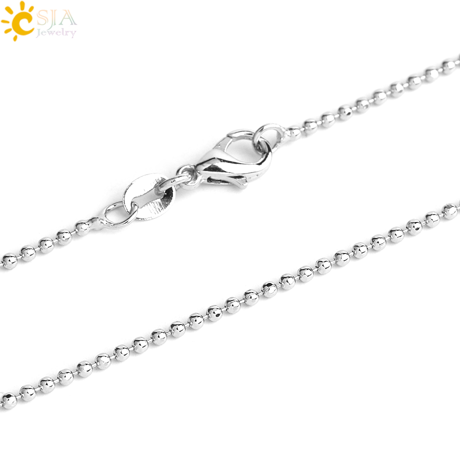 CSJA Water Drop Natural Stone Necklace & Pendants Owl Shape Pink Quartz Sodalite Crystal Trendy Charm Jewelry for Women Men G077