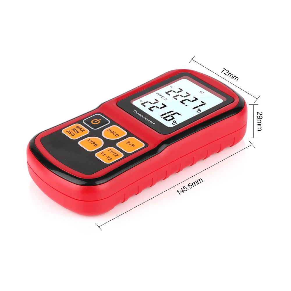 Professional Thermometer 2025 new Digital Measure Tool Thermometer Temperature Meter Tester with LCD Back light GM1312