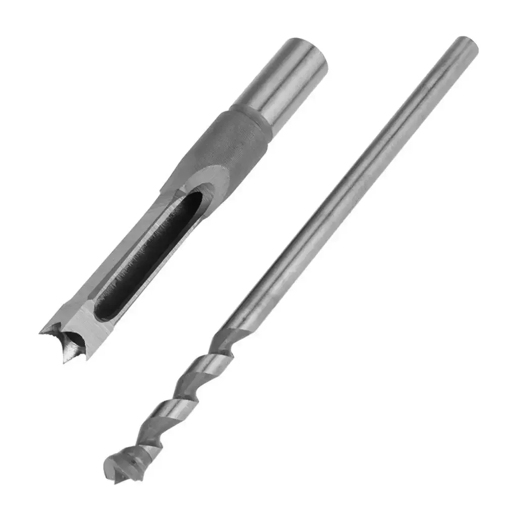 Square Krachtige 6/7 Pcs Hole Saw Drill Bits Woodworking Wood Mortising Chisel Set High-speed Steel Square Hole Saw Drill Bits smile